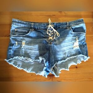 Denim shorts